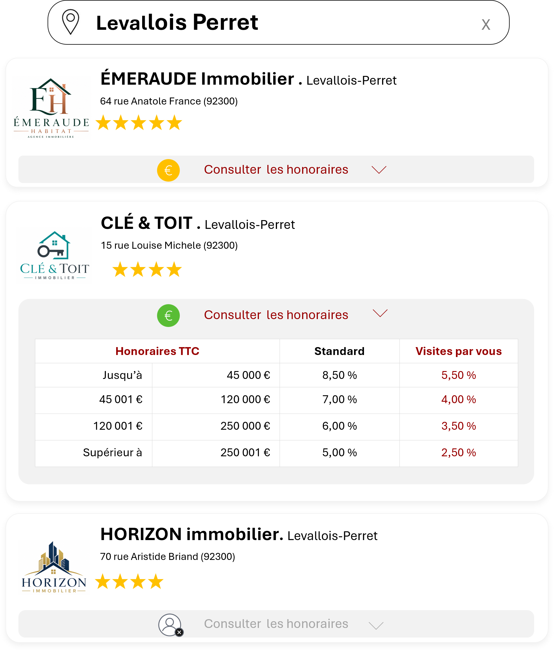 Comparez les professionnels